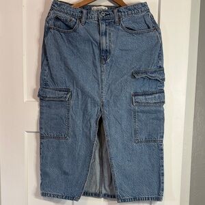 Abercrombie & Fitch Blue Denim Skirt